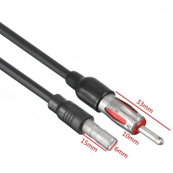 Stereo Radio Audio AM/FM Antenna Adapter Wire Aerial Adaptor Plug For Ford/Jeep/Dodge/GMC/Buick/Chevrolet 02