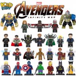 legoingLY Marvel Avengers Figures Super Heroes Building Blocks Captain American Iron Man mini model brick gifts kids toys YF30