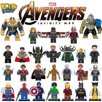 legoingLY Marvel Avengers Figures Super Heroes Building Blocks Captain American Iron Man mini model brick gifts kids toys YF30