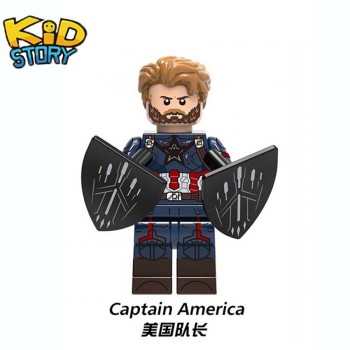 legoingLY Marvel Avengers Figures Super Heroes Building Blocks Captain American Iron Man mini model brick gifts kids toys YF30