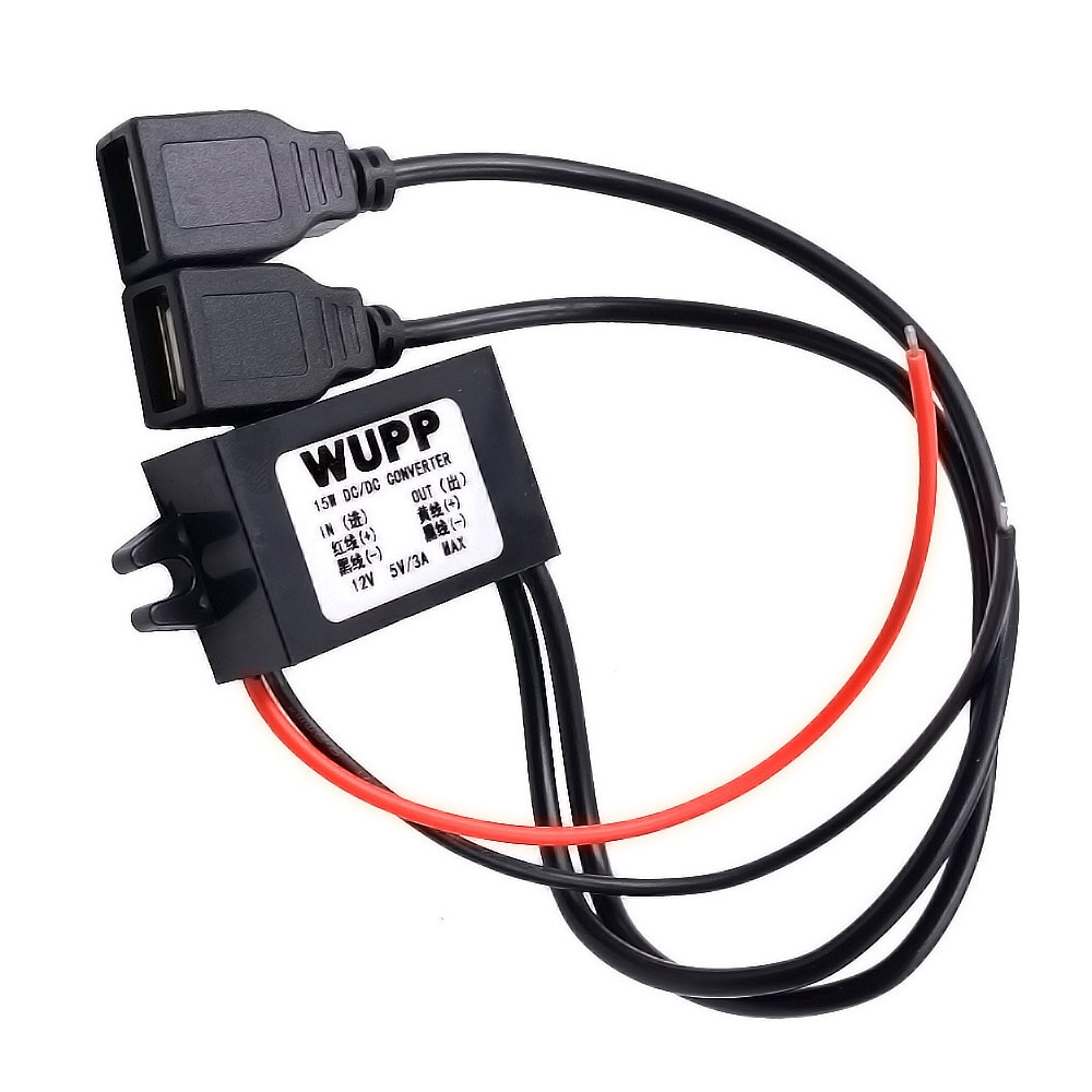 kongyide 2018 HOT New Car Boat Motorcycle Dual USB Charger DC 12V To 5V 3A Power Adapter Supply Jul23