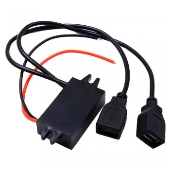 kongyide 2018 HOT New Car Boat Motorcycle Dual USB Charger DC 12V To 5V 3A Power Adapter Supply Jul23