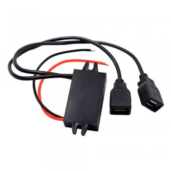 kongyide 2018 HOT New Car Boat Motorcycle Dual USB Charger DC 12V To 5V 3A Power Adapter Supply Jul23