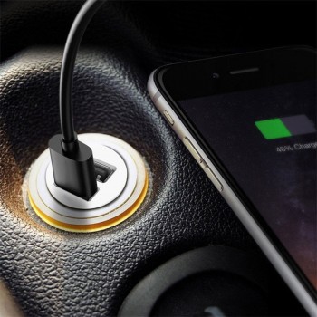 Mini Dual USB Ports Car Charger Plug Socket 5V 2.1A Double 2 USB Port Car Chargers Charging Adapter for iPhone Samsung Xiaomi