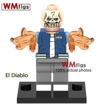 Single DC Super Hero Atom Rick Flag Legoings Supergirl Huntress Emiko Queen Justice League Figure Buidling Blocks Toys for Kids