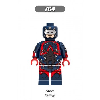 Single DC Super Hero Atom Rick Flag Legoings Supergirl Huntress Emiko Queen Justice League Figure Buidling Blocks Toys for Kids