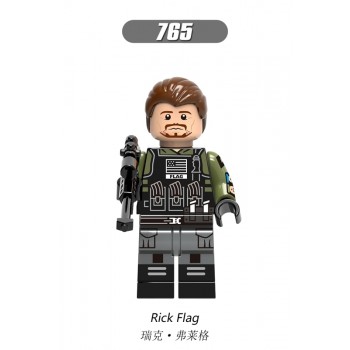 Single DC Super Hero Atom Rick Flag Legoings Supergirl Huntress Emiko Queen Justice League Figure Buidling Blocks Toys for Kids