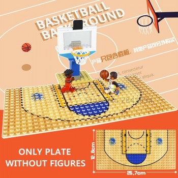 32*16 Football Basketball Base Plate Compatible LegoINGlys Figures Court Baseplate DIY Building Blocks Bricks Toys For Children