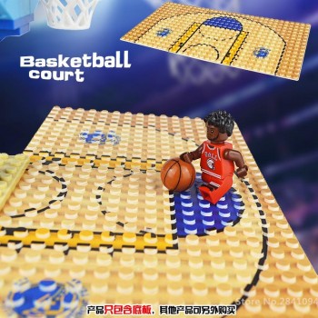 32*16 Football Basketball Base Plate Compatible LegoINGlys Figures Court Baseplate DIY Building Blocks Bricks Toys For Children