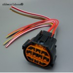 shhworldsea 1pcs 10Pin headlamps LED car socket for Hyundai KIA K2 and IX35 auto waterproof connector plug HP066-10021