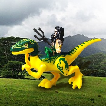 16 pcs Dinos Toy Buildable Legoings Dinosaur Building Blocks Figures with Movable Jaws Including T Rex Triceratops Velociraptor