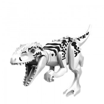 16 pcs Dinos Toy Buildable Legoings Dinosaur Building Blocks Figures with Movable Jaws Including T Rex Triceratops Velociraptor