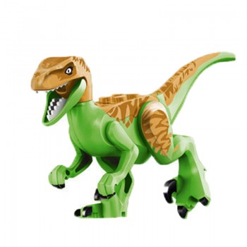 16 pcs Dinos Toy Buildable Legoings Dinosaur Building Blocks Figures with Movable Jaws Including T Rex Triceratops Velociraptor