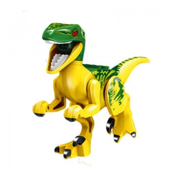16 pcs Dinos Toy Buildable Legoings Dinosaur Building Blocks Figures with Movable Jaws Including T Rex Triceratops Velociraptor