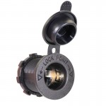EAFC Cigarette Lighter Socket 12V Waterproof Car Boat Motorcycle Cigarette Lighter Sockets Power Plug Outlet