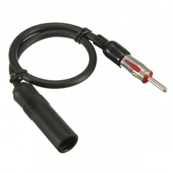 Vehicle Car FMamp;AM Radio Antenna ANT Male Female Adaptor Cable Extension Cable Cord Wire 30.5cm