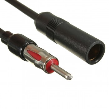 Vehicle Car FMamp;AM Radio Antenna ANT Male Female Adaptor Cable Extension Cable Cord Wire 30.5cm