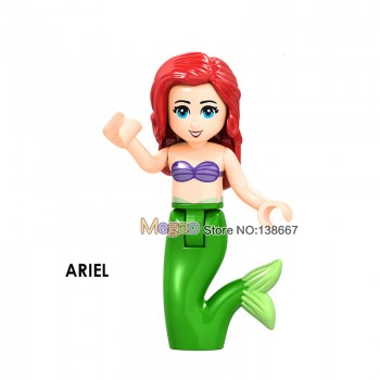 Legoings Girl Princess Figures Building Blocks Ariel Maleficent belle beast Olaf Elsa Prince Kids Toys juguetes Legoings Friends