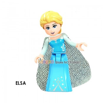 Legoings Girl Princess Figures Building Blocks Ariel Maleficent belle beast Olaf Elsa Prince Kids Toys juguetes Legoings Friends