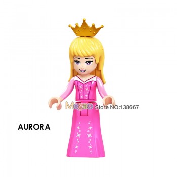 Legoings Girl Princess Figures Building Blocks Ariel Maleficent belle beast Olaf Elsa Prince Kids Toys juguetes Legoings Friends