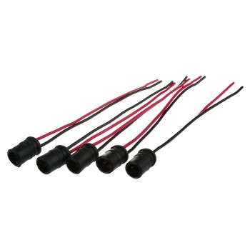 WUPP 5Pcs T10 W5W Soft Rubber Light Bulb Socket Lamp Holder Connector Car Auto SI-AT02029 T10 Car Accessories