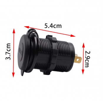 Auto 5V 4.2A Dual USB Charger Socket Adapter Power Outlet for 12V 24V Motorcycle Car