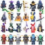 Kitoz 24pcs Ninjago Ghost Evil Ninja Pythor Choprai Mezmo Serpentine Army Figure Building Block Toy compatible with lego