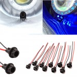 Mayitr New 10PCS Universal T10 Car Auto Socket Connector W5W 168 194 Extension LED Light Bulb Lamp Base Holder Accessories