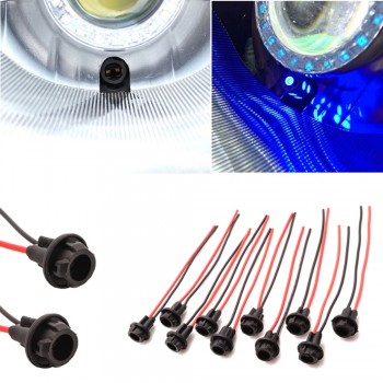 Mayitr New 10PCS Universal T10 Car Auto Socket Connector W5W 168 194 Extension LED Light Bulb Lamp Base Holder Accessories