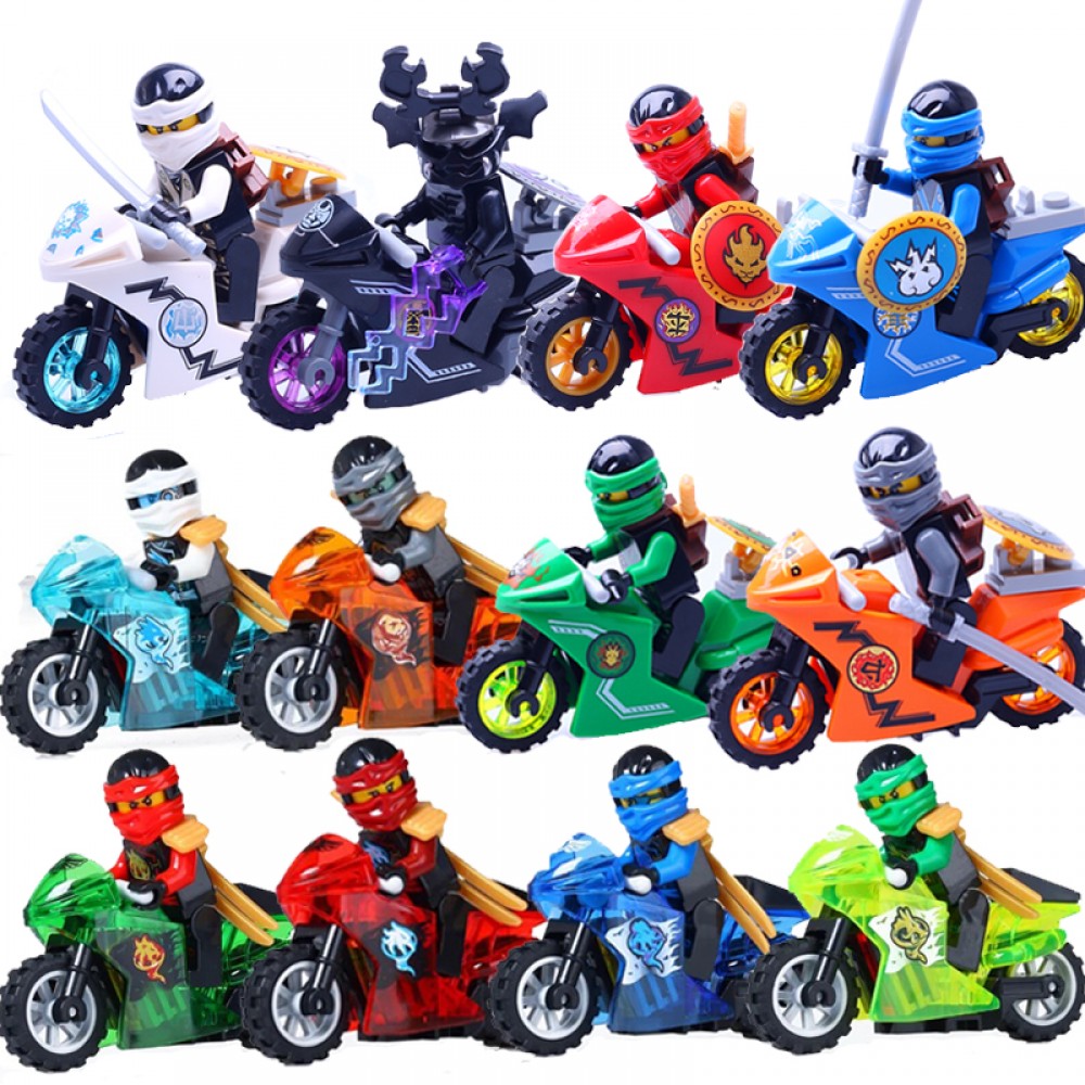 [New] 258A Hot Ninja Motorcycle Building Blocks Bricks toys Compatible legoINGly Ninjagoed Ninja for kids gifts