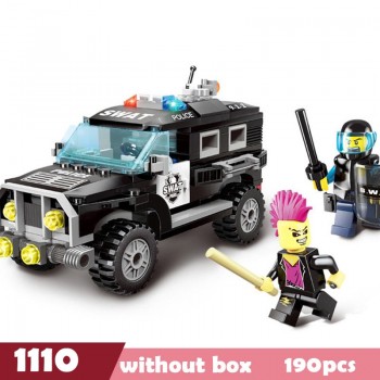 City Wrecker Police Sanitation Ice Cream Car Truck Building Blocks Sets Bricks Kids Toys Marvel Compatible Legoings City Friends