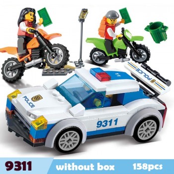 City Wrecker Police Sanitation Ice Cream Car Truck Building Blocks Sets Bricks Kids Toys Marvel Compatible Legoings City Friends