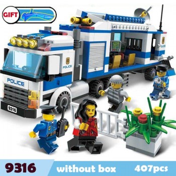 City Wrecker Police Sanitation Ice Cream Car Truck Building Blocks Sets Bricks Kids Toys Marvel Compatible Legoings City Friends