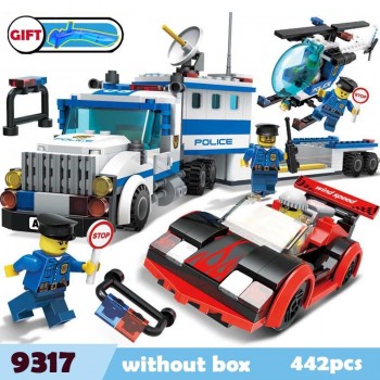 City Wrecker Police Sanitation Ice Cream Car Truck Building Blocks Sets Bricks Kids Toys Marvel Compatible Legoings City Friends