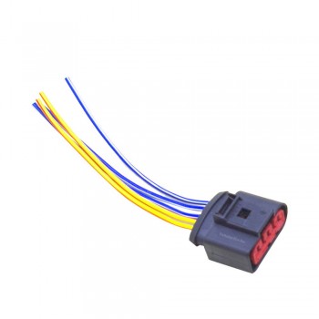 1J0973775A  For Skoda Mass Air Flow Sensor 5 Pin Connector Adapter Plug w Wiring For VW Beetle Golf Passat For Audi A4 A6 A8