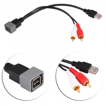 Audio USB RCA Cable For Nissan Cube Juke Versa Audio Video USB RCA Adapter Cable RCA Cable Car Accessories