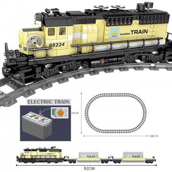 KAZI Technic Battery Powered Electric Classic Like legoINGly Train City Rail Creator Building Blocks Bricks Boys Toys For kids