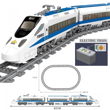 KAZI Technic Battery Powered Electric Classic Like legoINGly Train City Rail Creator Building Blocks Bricks Boys Toys For kids