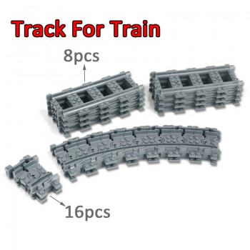 KAZI Technic Battery Powered Electric Classic Like legoINGly Train City Rail Creator Building Blocks Bricks Boys Toys For kids