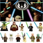 Legoing Star Wars Jedi Yoda Windu Master Obi Wan Luke Compatible Legoings StarWars Building Blocks Toys For Children Star War