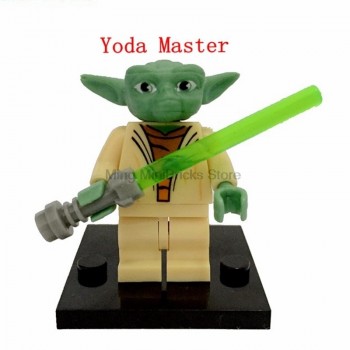 Legoing Star Wars Jedi Yoda Windu Master Obi Wan Luke Compatible Legoings StarWars Building Blocks Toys For Children Star War