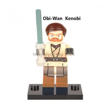 Legoing Star Wars Jedi Yoda Windu Master Obi Wan Luke Compatible Legoings StarWars Building Blocks Toys For Children Star War