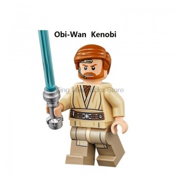 Legoing Star Wars Jedi Yoda Windu Master Obi Wan Luke Compatible Legoings StarWars Building Blocks Toys For Children Star War