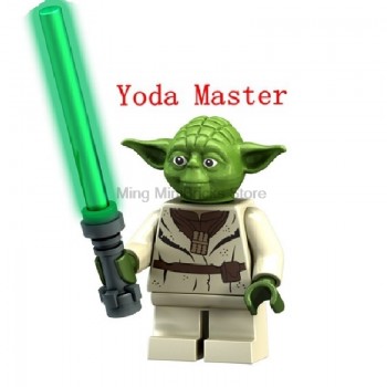 Legoing Star Wars Jedi Yoda Windu Master Obi Wan Luke Compatible Legoings StarWars Building Blocks Toys For Children Star War