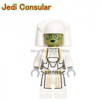 Legoing Star Wars Jedi Yoda Windu Master Obi Wan Luke Compatible Legoings StarWars Building Blocks Toys For Children Star War