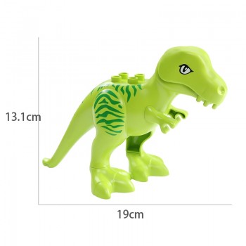 Diy Building Blocks Compatible LegoINGLY Duploe Animals Models Dinosaur Deer Panda Elephant Penguin Figures Toys For Children