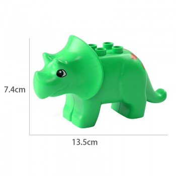 Diy Building Blocks Compatible LegoINGLY Duploe Animals Models Dinosaur Deer Panda Elephant Penguin Figures Toys For Children