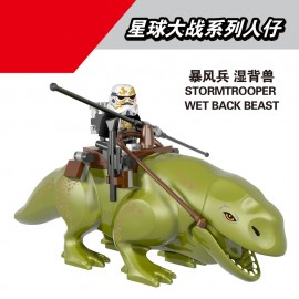 1pcs  New Star Wars Rancor pit dewback with sand stormtrooper Tauntaun AND JABBA THE HUTT Compatible legoing building block toys