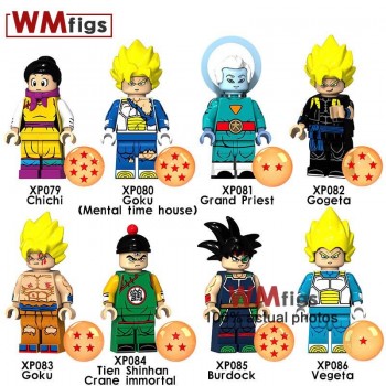 Single Dragon Ball Z Legoings Broly Burdock Vegeta Saint Saiyan Goku Chichi Brick Building Blocks Toys for Children Gifts Boys