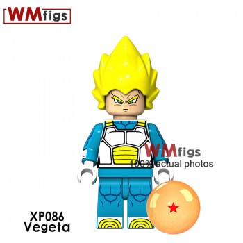 Single Dragon Ball Z Legoings Broly Burdock Vegeta Saint Saiyan Goku Chichi Brick Building Blocks Toys for Children Gifts Boys